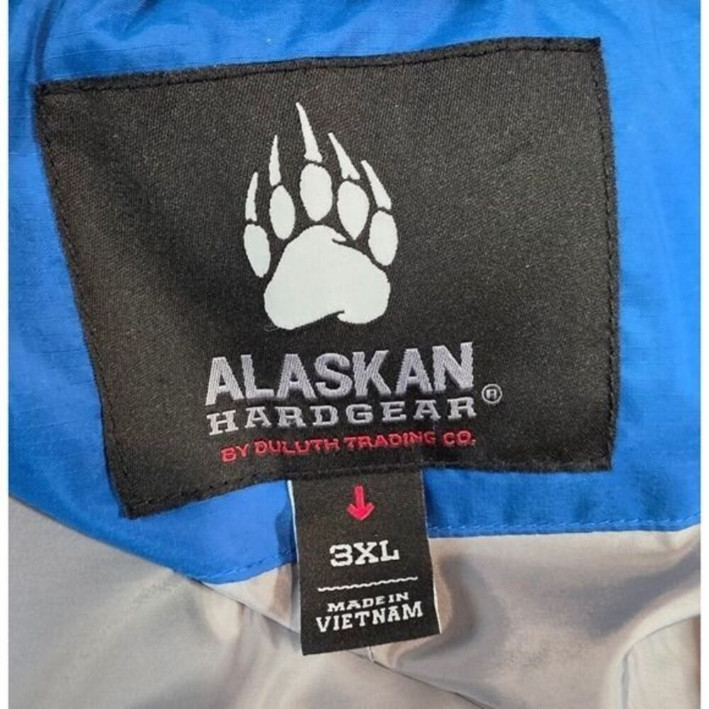 Duluth Trading Co. Alaskan Hardgear Mens 3XL Blue Puffin Mock Jacket - Picture 8 of 11